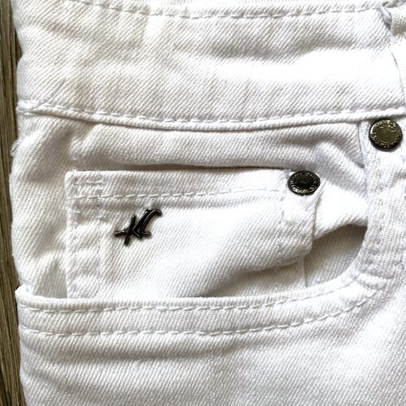 Womens White Straight Leg Jeans - Picture 4 of 10